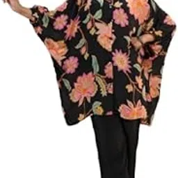 jisora Women's Russian Silk Black Co-ord Set-picture-17