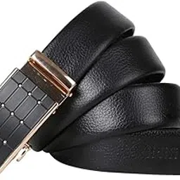 edifier PU leather Adjustable Casual Formal Buckle Belts For Men and Boys (Waist Size upto 40 Inches) (Pack of 1)-picture-54