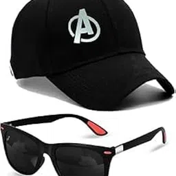 giffemans Baseball Pink Cap with Black Sunglasses – Adjustable Cotton Hat and Stylish UV Protection Sunglasses Combo for Men & Women – Outdoor Travel Sports Wear Set Pack of 2-picture-26