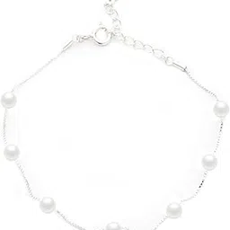 gargi by p.n. gadgil and sons | 925 Sterling Silver | Pearl String Bracelet | Adjustable | Gift for Women and Girls | With Hallmark & 925 Stamp-picture-39