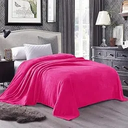 Sands® 100% Pure Woollen Warm Double Bed Duvet Cover with Zipper Closure, 320 GSM Ultra Soft Flannel, King Size 90 x 100 Inches, (Baby Pink)-image-46