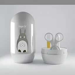 Dagcros Baby Grooming kit – | 4-in-1 Baby Care Set with Nail Cutter, Scissors, Filer & Ear Cleaner | bpa-Free, Travel-Friendly Hygiene kit for Newborns, Infants & Toddlers (Grey, Free)-picture-12