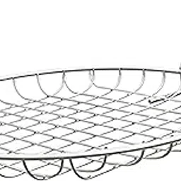 NOHUNT Phulka Grill Roaster for Gas Stove, Grill Tawa Jali for Kitchen Cooking, Roti Basket Pulka Pan Roaster Grill with Wood Handle, Papad Jali, Jali Brinjal Roaster (Heavy Steel Wire)-picture-21