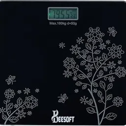 BEESOFT Weight Machine for Body Weight Thick Tempered Glass LCD Display With 1 Years Warranty Weighing Scale (Sporty Red), 180 Kg-picture-26