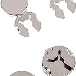 etouamao Button covers for men's shirts button cuffs button cover cufflinks for men - imitation cuff chain for tuxedo, business or formal shirts Buttons on cuffs Shirt button, 0.68 inches 1.75 cm 0.6 inches 1.5 cm, Copper, no gemstone-picture-48
