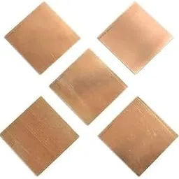 RK Traders Pure Copper Sheet Plates, Brown, Square, 5 Pieces for lal kitab Remedy-picture-10