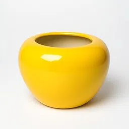 RETAILMAFIA Ceramic Indoor Apple Shape Flower Pot | Planter Indoor Outdoor Planter Handicraft Plant Container Set | Planter for Home, Office, Garden, Balcony, Living Room Decor (Yellow)-picture-35