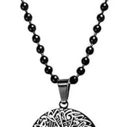 m men style Religious Handmade Surah Ikhlas Dua Muslim Islamic Jewelry Stainless Steel Pendant Necklace Chain For Men And Women-picture-21