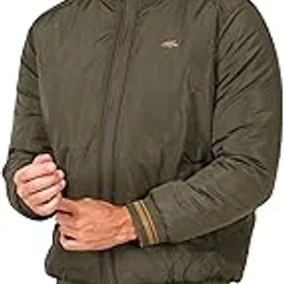 perf Reversible Jacket - Olive & Khaki, Stylish Look, Side Pockets, Polyester, Versatile Outerwear-picture-28