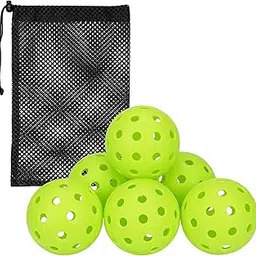 UJEAVETTE® 6Pcs Pickleball Balls Practice for Sanctioned Tournament Play Outdoor Courts Green-picture-24