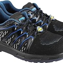 liberty Warrior 3004-28 Safety Shoes for Men, Genuine Leather, Light Weight, Fibre Glass Toe, Industrial Shoes for Men, Orange & Blue, Sizes-5UK-11UK-picture-53