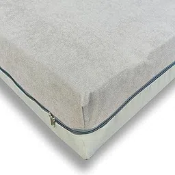 wellfit Premium 220 GSM Cotton Terry Single Size Waterproof Mattress Protector, cover with ZIPPER SINGLE Bed | zipper Style Water Resistant | Single Size (36x78 inch | 3x6.5 feet, Gray)-picture-22