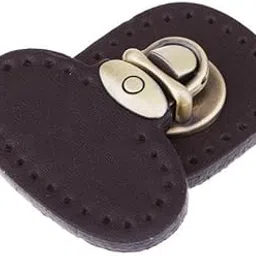 Enakshi® 2xGenuine Leather Bag Lock Fasteners Snap Buckle Clasp Replacement Coffee|Crafts | Sewing | Other Sewing-picture-17