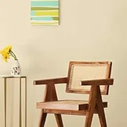 The GILETEEN Floating Armchair Office Chair is a Handcrafted Wooden Chair Solid Wood Living Room Chair (Finish Color - Brown, Pre-Assembled) (Walnut)-picture-22