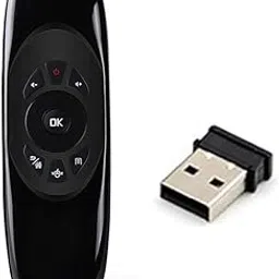 HDF ABS, Plastic Air Mouse for Android TV Box | Mini Keyboard Remote | 2.4GHZ Wireless Keyboard Remote Control Compatible for Onida Smart TV, PC, HTPC & IPTV (Black)-picture-18