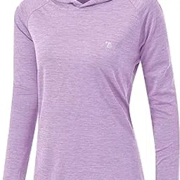 tbmpoy Womens UPF 50+ Sun Protection Hoodie Shirt Long Sleeve Fishing Hiking Outdoor UV Shirt Lightweight, 20-light Purple, X-Large-picture-25
