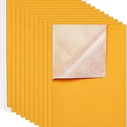 BENECREAT 20 Pieces Velvet (Yellow) Halloween Fabric Self Adhesive Backed A4 Sheet (8.3 x 11.8 Inch) Self Adhesive Durable and Water Resistant Ideal for Arts and Crafts-picture-26