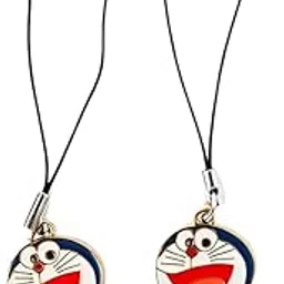 isova Pack of 2 Cute Cartoon Doraemon Phone Charm | Universal Mobile Strap Pendant | Anime Character Mobile Phone Accessories for Boys, Girls, Kids & Gift Purpose-picture-52