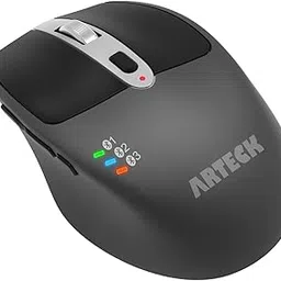 Arteck Multi-Device Wireless Bluetooth Mouse Ergonomic Silent Clicking Backward Forward for Desktop PC Laptop Mac iPad Build in Rechargeable Battery-picture-33