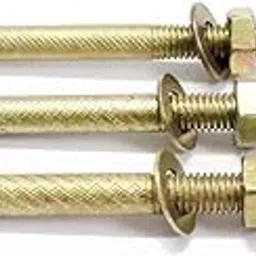 Easy Set Zinc Plated Pin Drive Expansion Bolts-Hammer Strike Pin Anchor Fasteners- in Variable Sizes (8mm X 100mm), Pack of 10 PCS (Gold), pin fasteners, pin type fasteners-picture-34