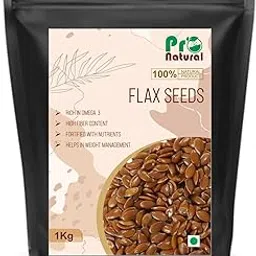 Pronatural Raw Flax Seeds 1kg - Fibre Rich Alsi Seeds for Weight Management-picture-18