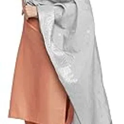 dupatta bazaar Women's Solid Silk Dupatta (DB3000_Silver_Free)-picture-54