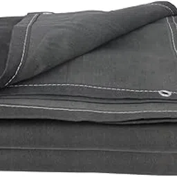 Blue Max 12X12 Grey Canvas Tarpaulin – Durable, Water-Resistant Cover for Outdoor Activities, Camping, Building Sites, Equipment Protection, Agriculture, and Multipurpose-picture-20