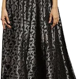 Women Polyester Maxi Strechable Skirts-image-1