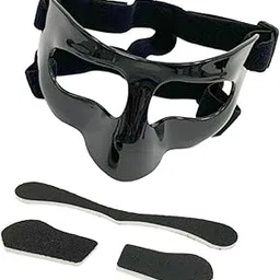 MERISHOPP Basketball Mask Face for Broken Nose for Softball Party Soccer Black Clear Sticker|Sporting Goods|Team Sports|Basketball|Clothing, Shoes & Accessories|Protective Gear-picture-20