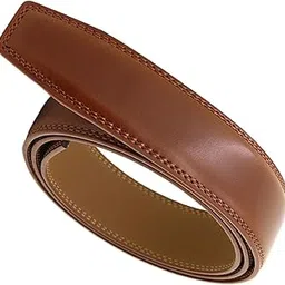 myaddiction 120cm Leather Belt Strap Without Automatic Buckle for Men Brown Clothing Shoes & Accessories | Mens Accessories | Belts-picture-18