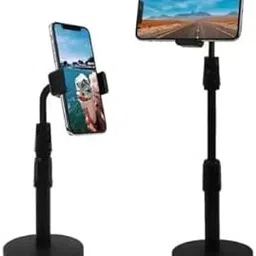 Urja Enterprise Phone Tabletop Stand Height Angle Adjustable Stand, Phone Holder for Desk Compatible with OnePlus Redmi Samsung Mi Oppo Vivo iPhone12 Mini 11 Pro Xs Xr X 8 7 Plus, All Smartphone-image-82