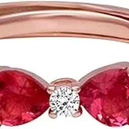 giva 925 Silver Rose Gold Anushka Sharma Cherry Bow Heart Ring, Adjustable | Gifts for Girlfriend, Gifts for Women and Girls | With Certificate of Authenticity and 925 Stamp | 6 Month Warranty*-picture-56