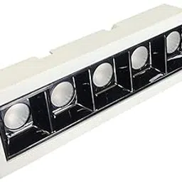 Linear Cob Square LED Ceiling Light, COB Light, Spot Light, Focus Light, Down Light (Color- Warm White, Wattage- 10W, 1, White with Black)-picture-13