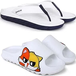 pampy angel Combo Pack of 2 Slipper/Flip Flops/Slides/Clogs/Sandals for Men, Comfortable & Light Weight| Stylish & Anti-Skid | Casual Waterproof & Everyday Flip Flops for Men & Boys-picture-28