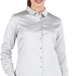mlada Cotton Shirts for Women Formal | Full Sleeve Shirt for Women Office Wear | Regular Fit Solid Formal Shirt for Women | Solid Shirts for Women Regular Fit Shirts for Women-picture-16