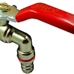 SRP 1/2" Inch Nozzle Bib Cock Faucet Tap Handle Valve Suitable for Washing Machine Inlet Hose Pipe Outside Garden Watering Car Washing Public Places Water Pools (Lite Nozzle Cock OD. 13mm)-picture-19