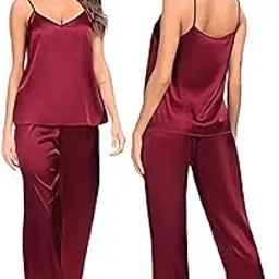 dailnight Satin Pajamas: Redefining Comfort and Style for Modern Women Night Suit Sleep wear for Woman's-picture-31
