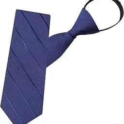 tazweeq Upgrade Men Zipper Ties, Easy On Zip Up, Men's Pre Tied, Necktie Blue Ties, 3.15" (8CM)-picture-11