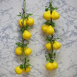 Wonderland Artificial Real Looking Pear String (Set of 2) | Natural Real-Looking Artificial Fruits and Vegetables-picture-11