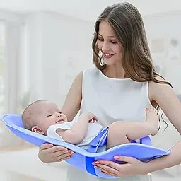 Infans Mini 2-in-1 Infant Carrier with Soft Quilt Mattress, Reclined Carrier, Feeding Pillow, Nursing Pad- (Blue)-picture-32