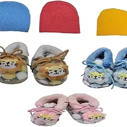 naughty baby Naughty babyloom caps and Shoes Combo for 6-12 Months Baby Unisex-picture-51