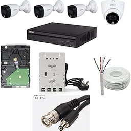 Dahua 2MP with Color HD with Audio CCTV Camera Full Set, 3 Bullet, 1 Dome, 4 Channel DVR, 4 Channel JK Vision Power Supply, 1TB Hard Disk, 90 Meter Cable, BNC/DC Connector-picture-22