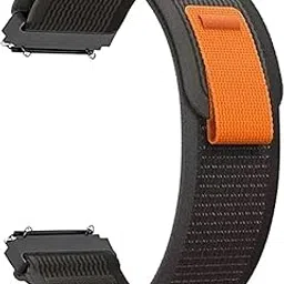 GUOi®22MM Nylon Trail Loop Band Strap Compatible for NoiseFit Vortex | NoiseFit Fuse Plus | NoiseFit Crew | NoiseFit Crew Pro | Buzz/Boat Flash/Xtend/Xtend Pro (More Model in Photo)-Black image 1