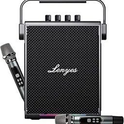 Lenyes Titan 1 Bluetooth Party Speaker 180W Peak Power, 90W RMS, Dual Wireless Microphones, TWS Stereo, RGB Lights, 5000mAh Battery, IPX6 Waterproof, Portable Karaoke Speaker with AUX/USB/TF/OTG-picture-60