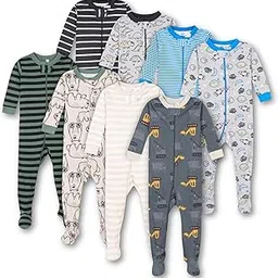 tuddybuddy Baby Girl's Cotton All Over Print Sleepsuit Pack of 5-picture-59