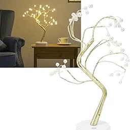 𝐃𝐫𝐮𝐦𝐬𝐭𝐨𝐧𝐞 𝟏𝟓 𝐲𝐞𝐚𝐫 𝐰𝐚𝐫𝐫𝐚𝐧𝐭𝐲 108 LED Copper Fairy Tree Light – Flexible Branch Design, Warm Ambient Glow, USB & Battery Operated Lamp for Bedroom, Living Room & Festive Décor-image-7