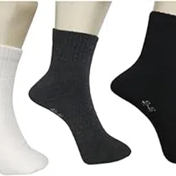 fashiontoos Sports Towel/Terry Socks for Mens Ankle Length Deigner Multicolour Knitted Socks Combo Pack of 3 (3 Pairs)-picture-13
