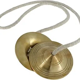Small Size Brass Manjira Kartal Instrument for Traditional Music and Worship Use 1 PAIR-image-97