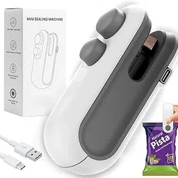 Toy O’Fun 2 in 1 Mini USB Heat Sealing Machine for Food Packets - Portable Handheld Sealing, Snacks, Chips, Fresh Storage - Mini Sealing Machine (Multicolor - 1)-picture-31