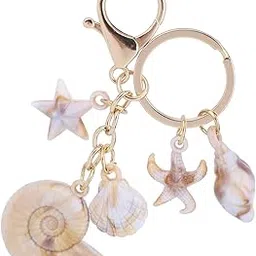 pmeixcy Keychain, Bag Charms for Womens Handbags, Personalized Keyring, Acrylic Shell Keychain for Daily Use, Travel, School and Shopping, 9.5cm x 3.5cm, 22g image 1
